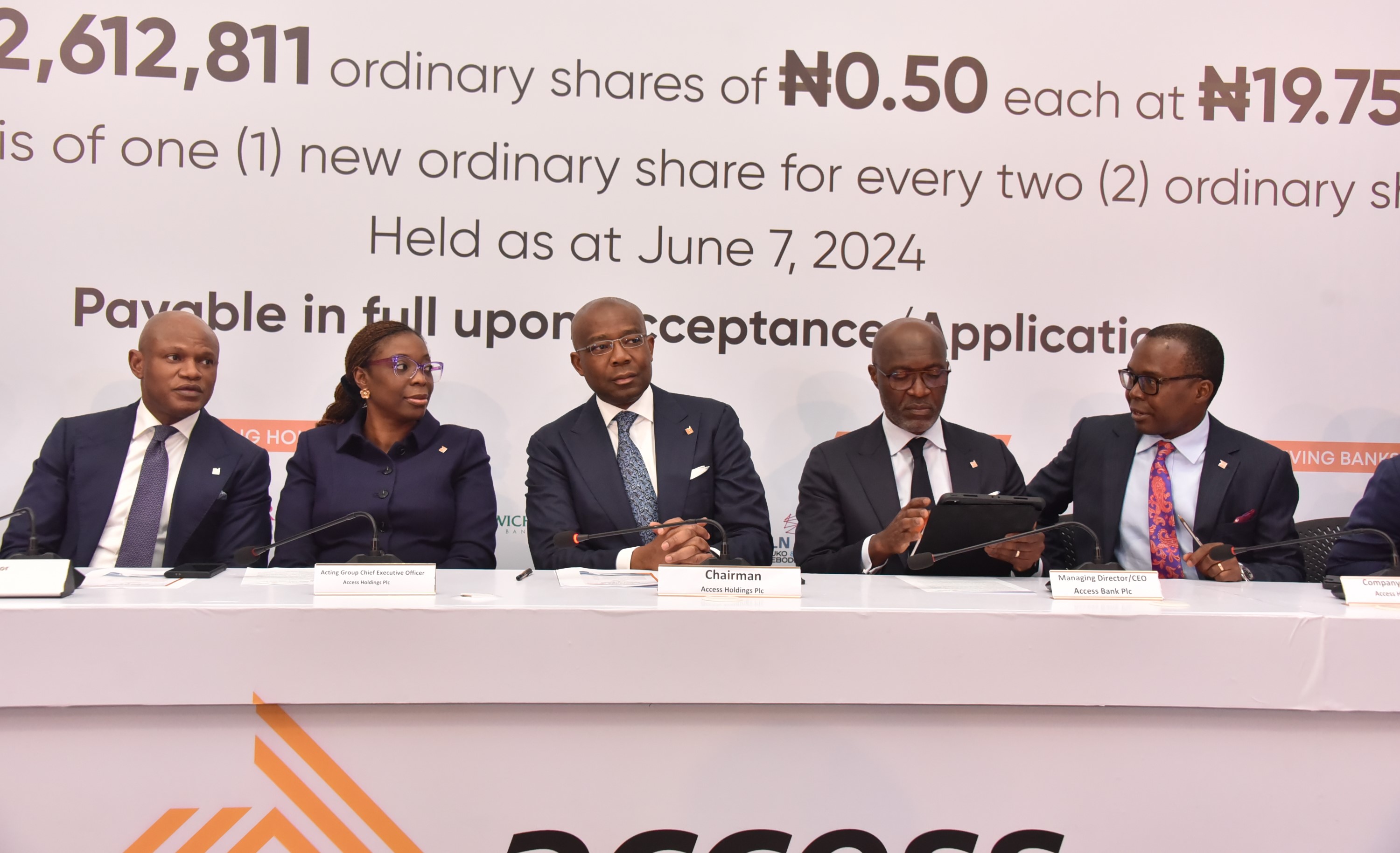 Access Holdings Plc to raise ?351bn Rights Issue