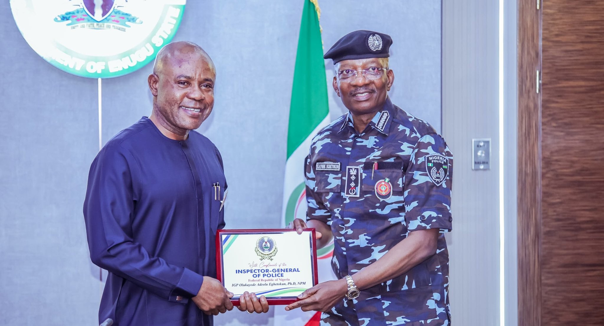 IGP to Enugu Governor: You are doing great things...