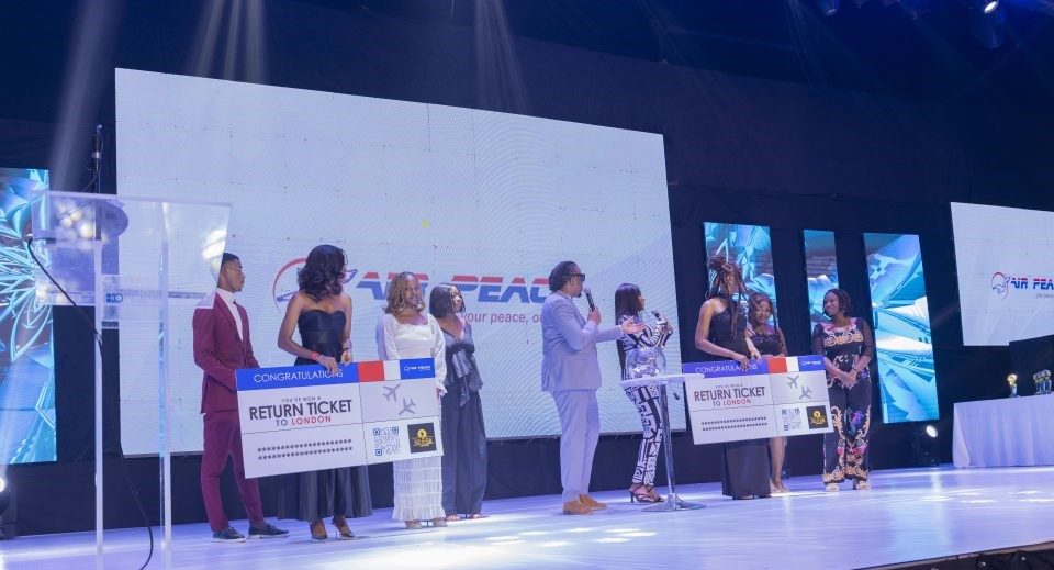 Air Peace rewards 5 Lucky Winners at Silverbird Man of the Year 2024 Awards, reinforces commitment to CSR, Business Growth