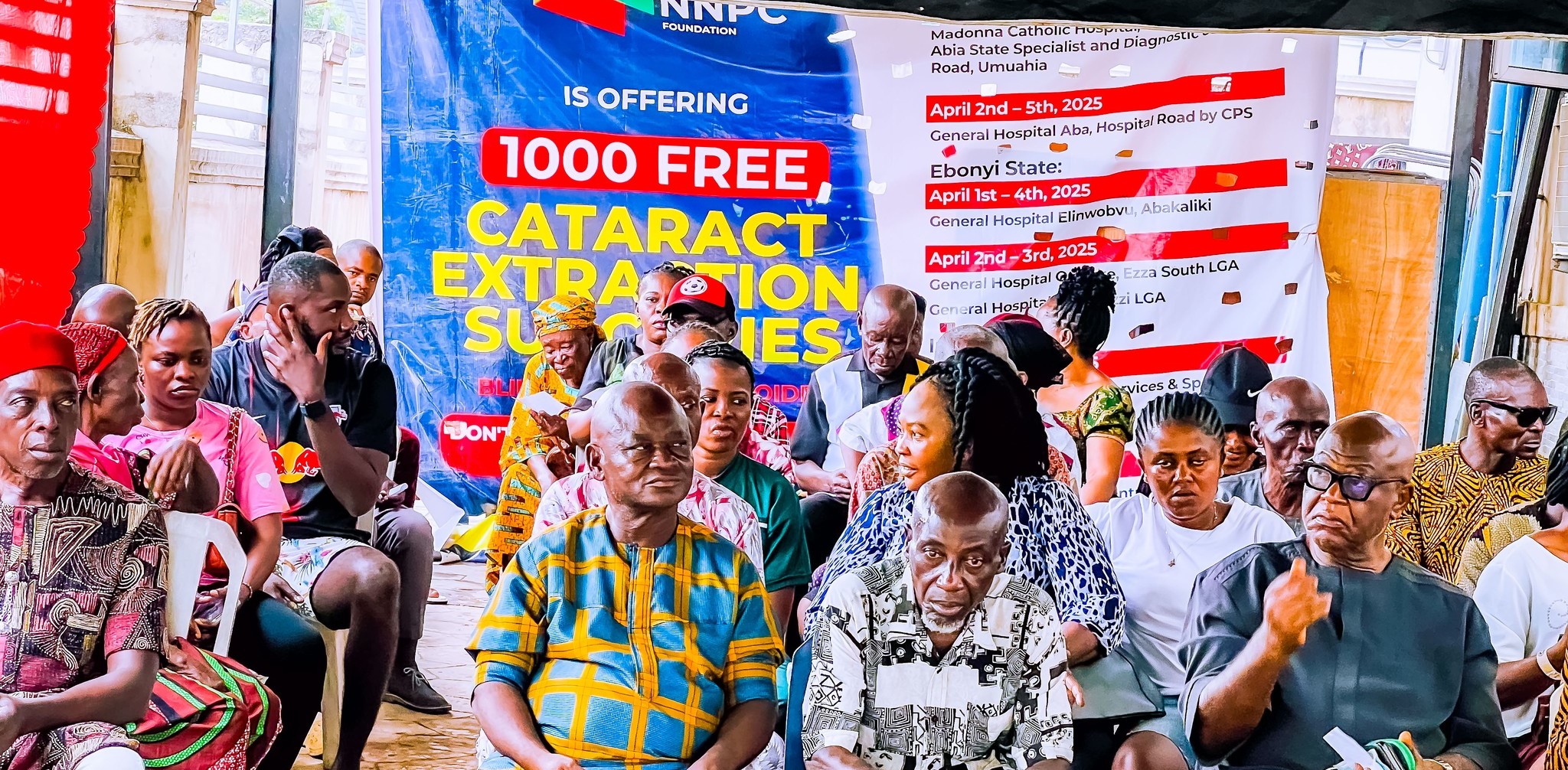 NNPC Foundation screens, starts free Cataract Treatment for 1,000 in Bayelsa