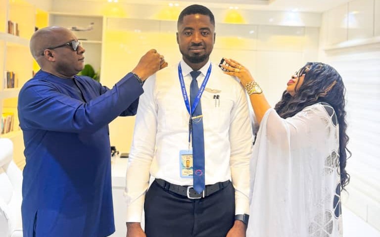The Sky not your Limit, it�s your Foundation, Air Peace charges 2 newly promoted Pilots 