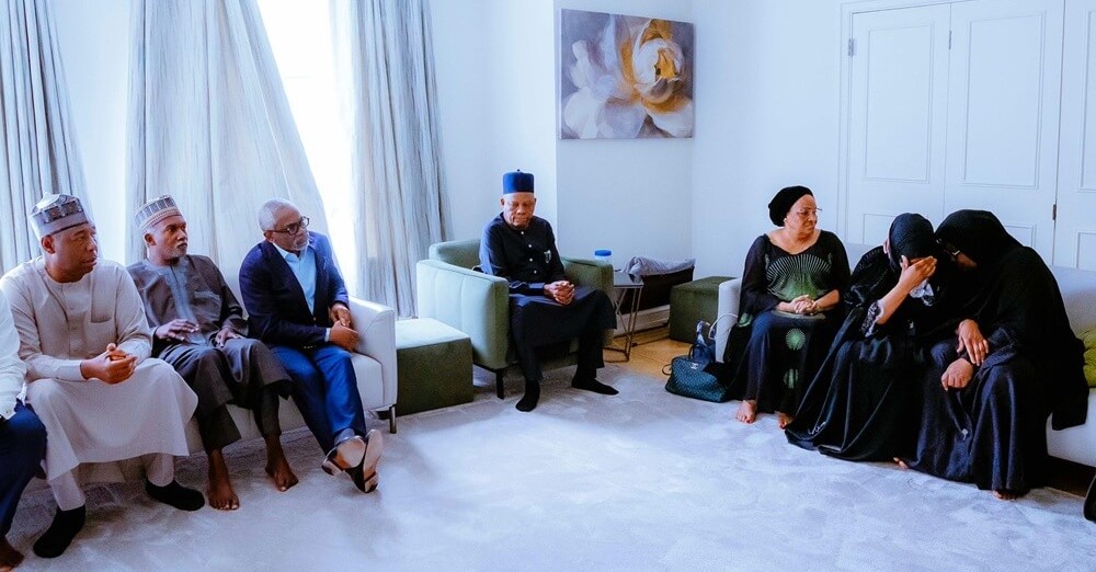Condolence: Shettima, others visit Buhari's Wife, Children in London
